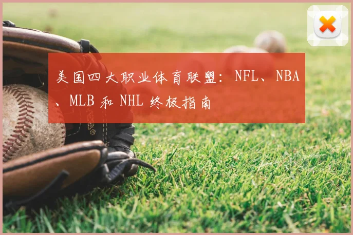 美国四大职业体育联盟:NFL、NBA、MLB 和 NHL 终极指南
